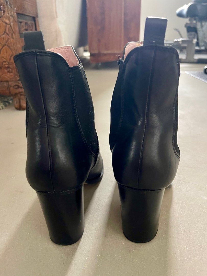 zara block heel bootie