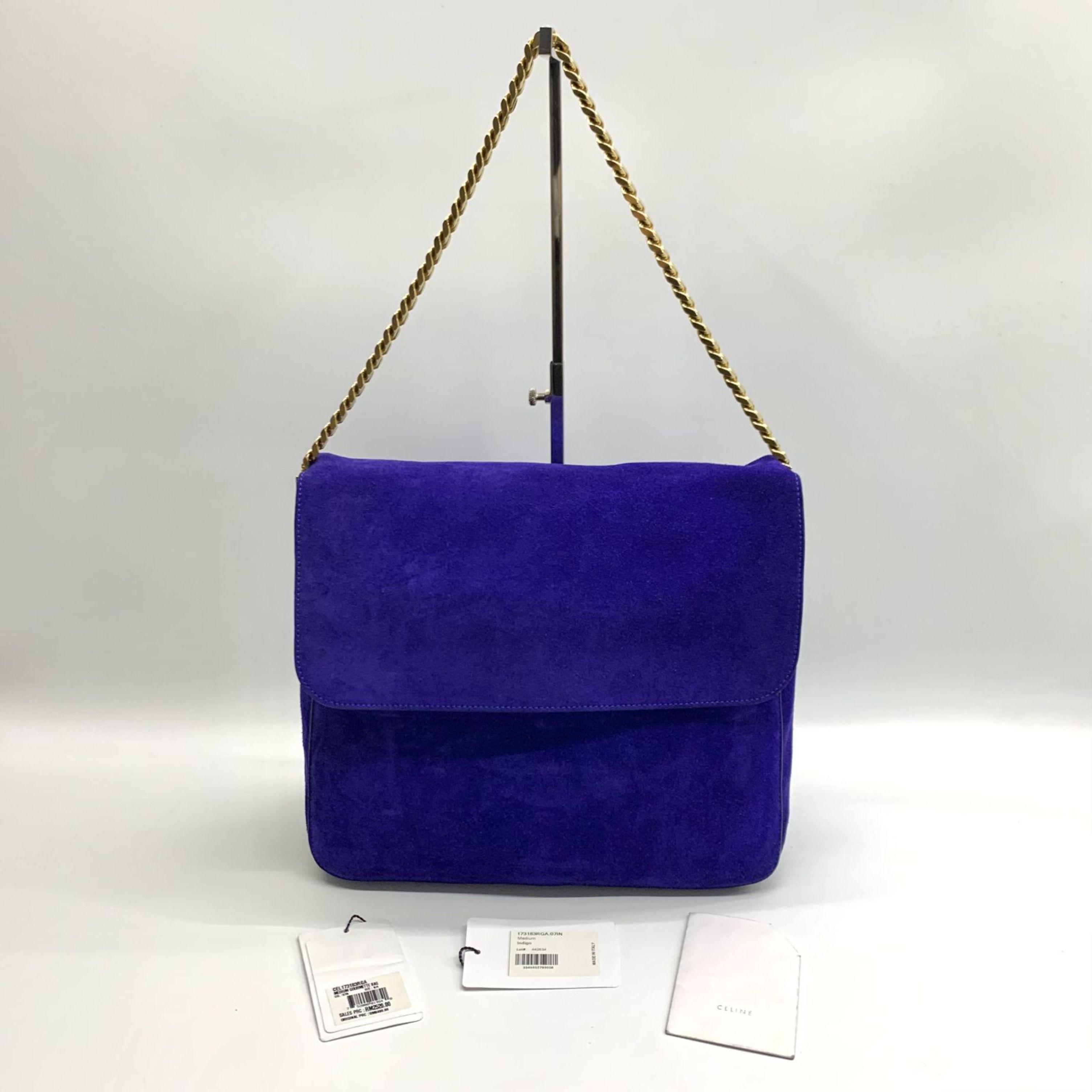 Celine blue handbag discount