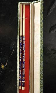 Chinese Chopsticks Vintage  Cloisonne