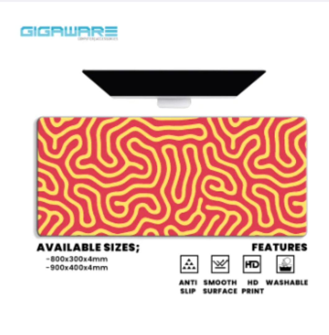 Gigaware Custom Brain Pattern Design Extended Mousepad Deskmat Large Gaming Mouse pad (Category: Mouse & Mousepads) located in Manila. Submitted by gigaware (Listing ID 1294334599, Image 3). Description: (AVAILABLE SIZES) 800x300x4mm 900x400x4mm (FEATURES) Unique Aesthetic Textured Design HD Quality Anti-Slip Soft-feeling material Washable Extremely Smooth Surface Microfiber Weave Rubber Bottom finished Enough space to fit a mouse, keyboard, and 
