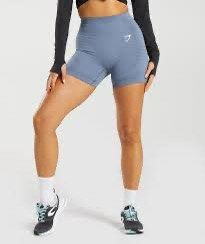Gymshark Vital Seamless Shorts in Evening Blue Marl, Women's Fashion,  Activewear on Carousell