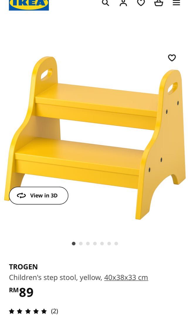 IKEA KIDS STEP STOOL (TROGEN), Furniture & Home Living, Furniture