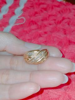 K18 Japan Gold Ring with Diamond