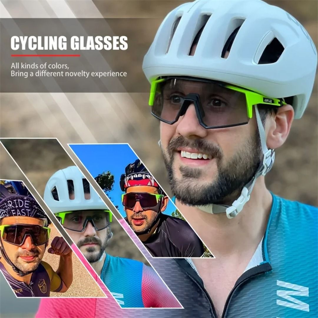 Kapvoe New Photochromic Sunglasses Sports UV400 Man Riding Eyewear Cycling  Glasses Woman Bicycle Goggles Bike Glasses MTB Goggle, 男裝, 手錶及配件, 眼鏡-  Carousell