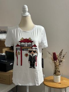 Karl Lagerfeld Shrine Print Shirt in Small