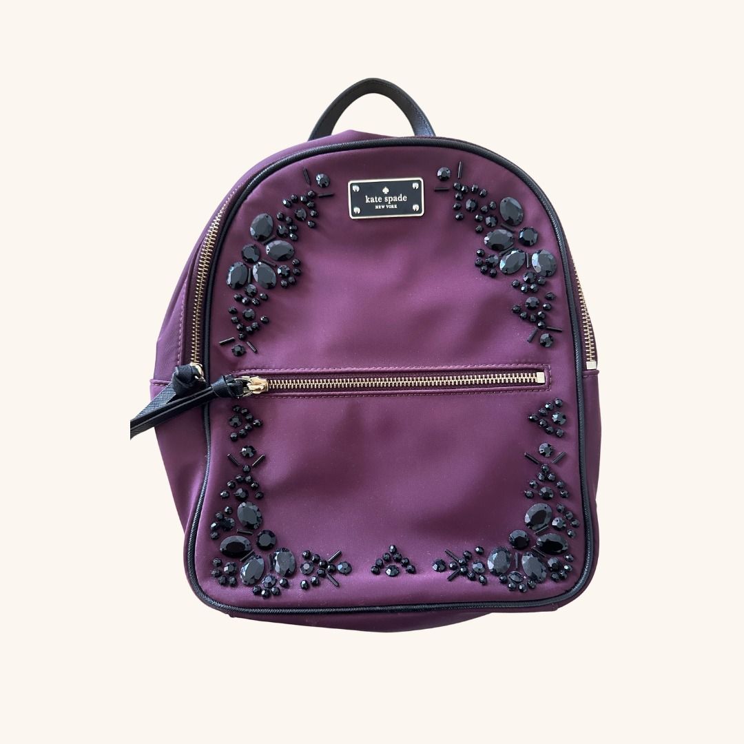 Kate spade plum backpack online