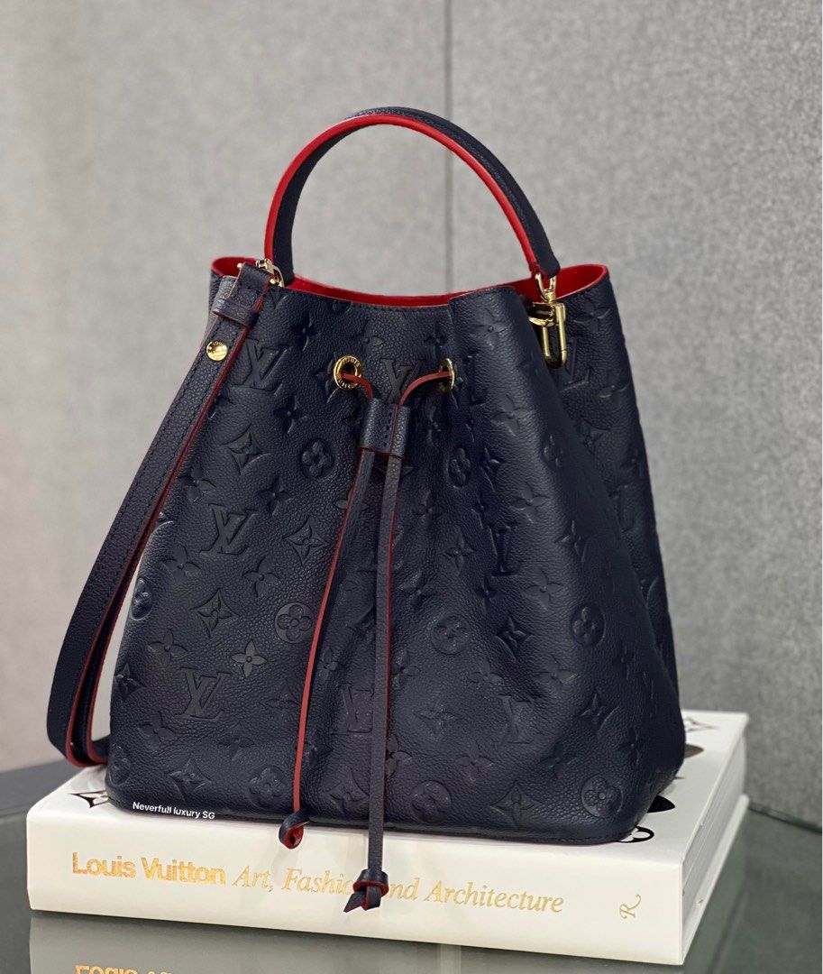 Louis Vuitton Neonoe MM Marine Rouge Monogram Empreinte Leather Luxury Bags Wallets on Carousell
