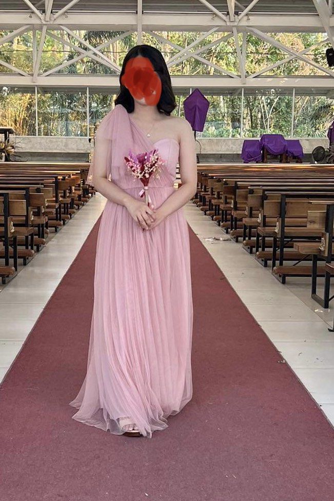Maid of honor bridesmaid gown rosegold wedding Women s Fashion Dresses Sets Evening dresses gowns on Carousell