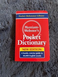 Merriam Webster’s Pocket Dictionary