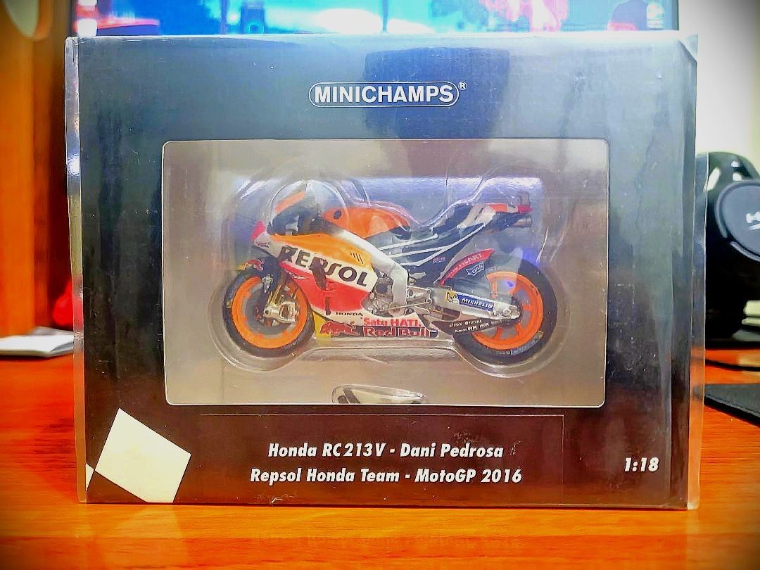 Minichamps Honda Rc213v Dani Pedrosa 2016, 興趣及遊戲, 收藏品及