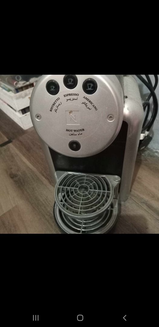 nespresso (Category: Coffee & Tea Tableware) located in Caloocan City. Submitted by godsprince80923 (Listing ID 1294303922, Image 3). Description: Nespresso cofee machine No box bought in Kuwait.