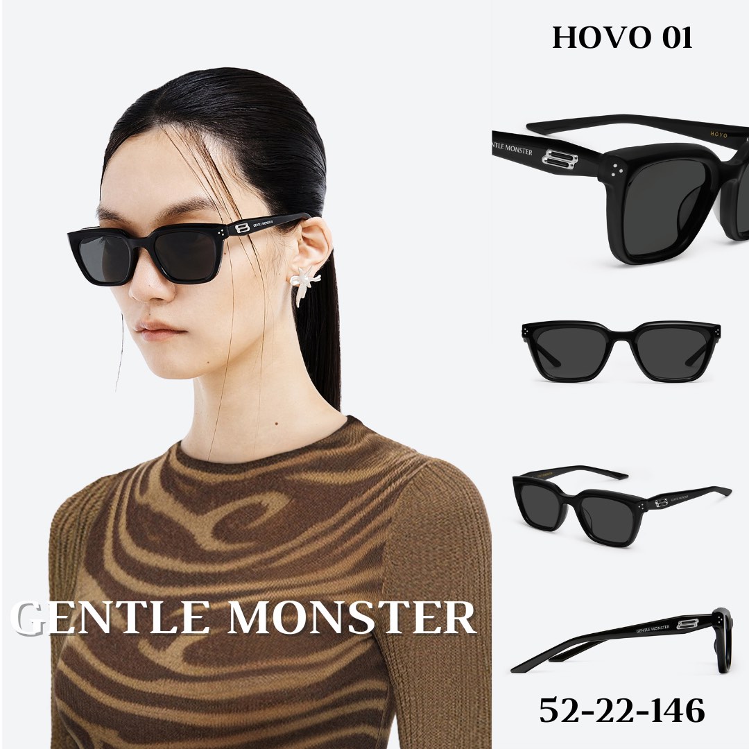 Ready Stock) Hovo 01 | Gentle Monster Sunglasses (Unisex) | Black