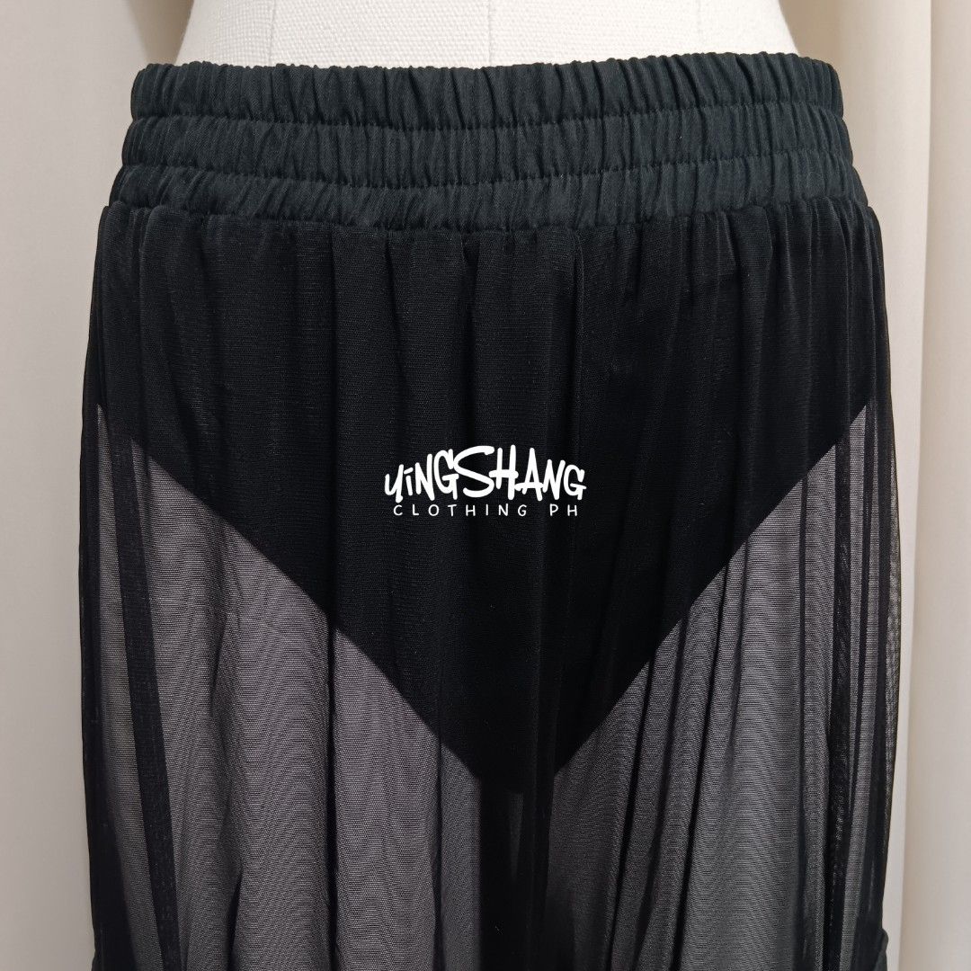 SheIn Women's Mesh Sheer High Waist Skinny Leggings See Through Solid Pants,  Black, Medium : : Clothing, Shoes & Accessories