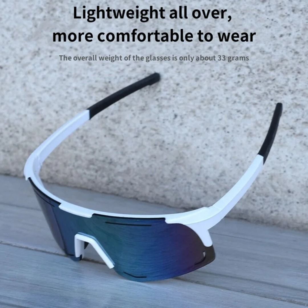 Sports Men Sunglasses Road Bicycle Glasses Mountain Cycling Riding  Protection Goggles Windproof Sports Outdoor Cycling Glasses, 男裝, 手錶及配件, 眼鏡-  Carousell