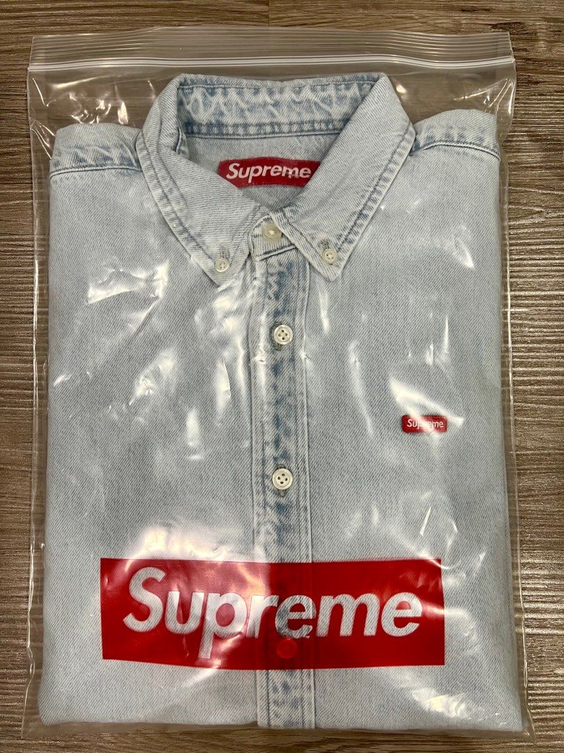 Supreme Small Box Shirt Washed Blue L Supreme Small Box Shirt
