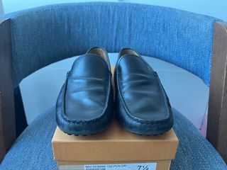 Tods Black Leather Loafers