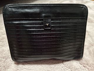 Valentino Black Leather Pouch