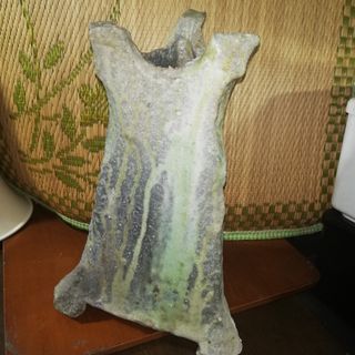 vtg stoneware vase
