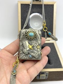 Authentic Zippo "Flying Eagle" Brass Base Shell Lighter Gift64241615075714110