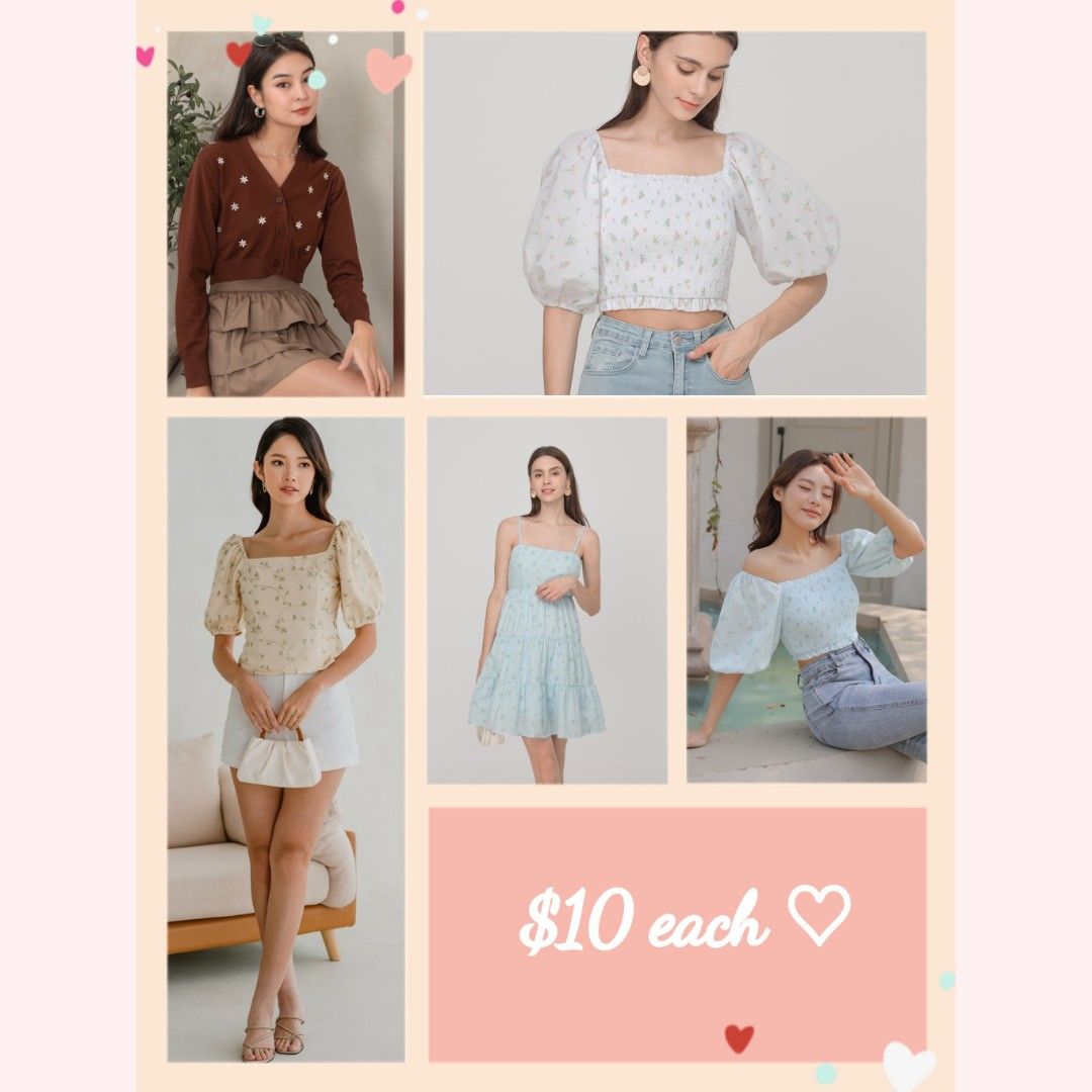 Women clothes (clearance sale!) 2 for $10, Women's Fashion, Tops, Other  Tops on Carousell