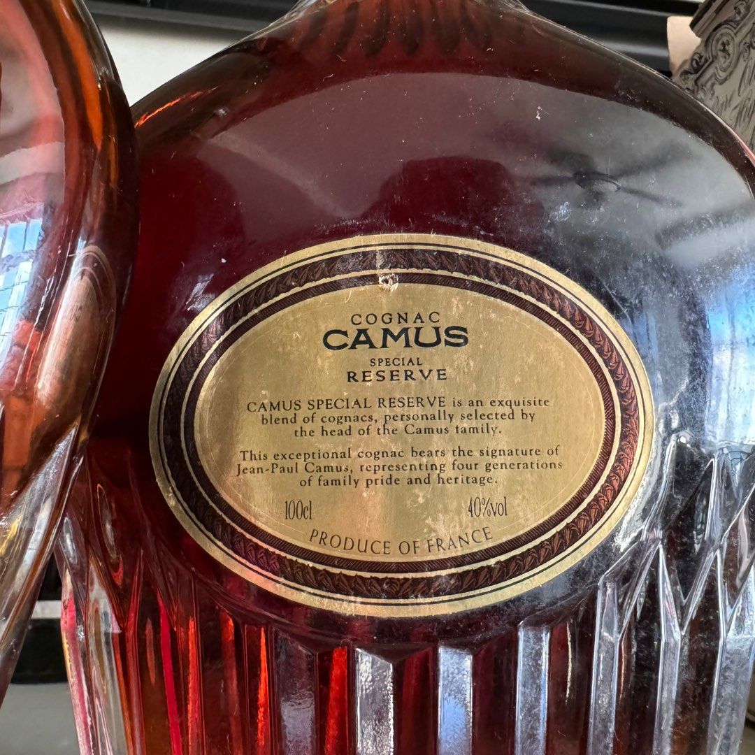 1L Camus special reserve cognac rare bottle 1000ml, Food & Drinks