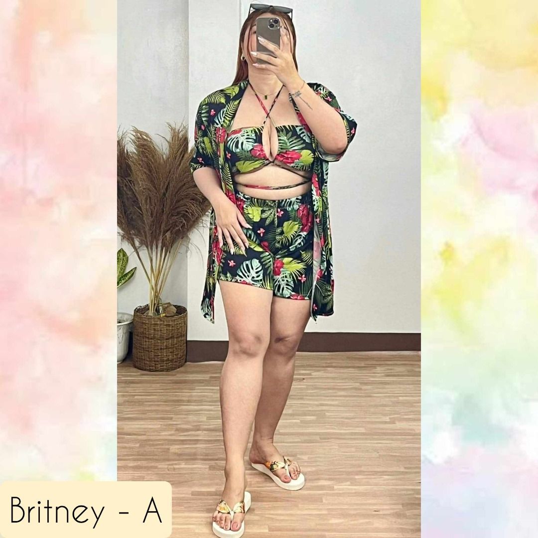 Plus size swimsuit and cover up set online