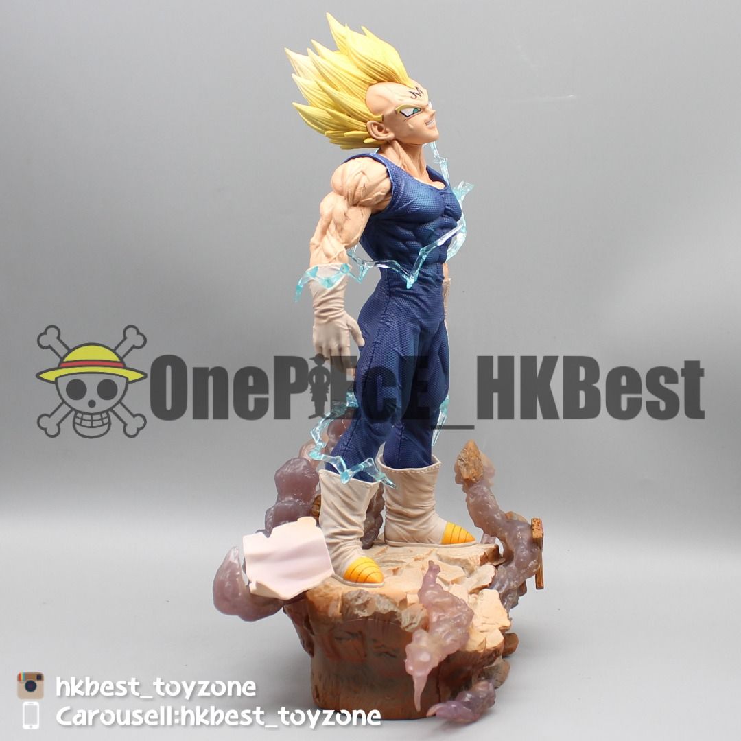龍珠 Dragon Ball 比達 貝吉塔 超級撒亞人 魔人比達 (32cm) [雙頭雕 動作可替換], 興趣及遊戲, 玩具 & 遊戲類 ...