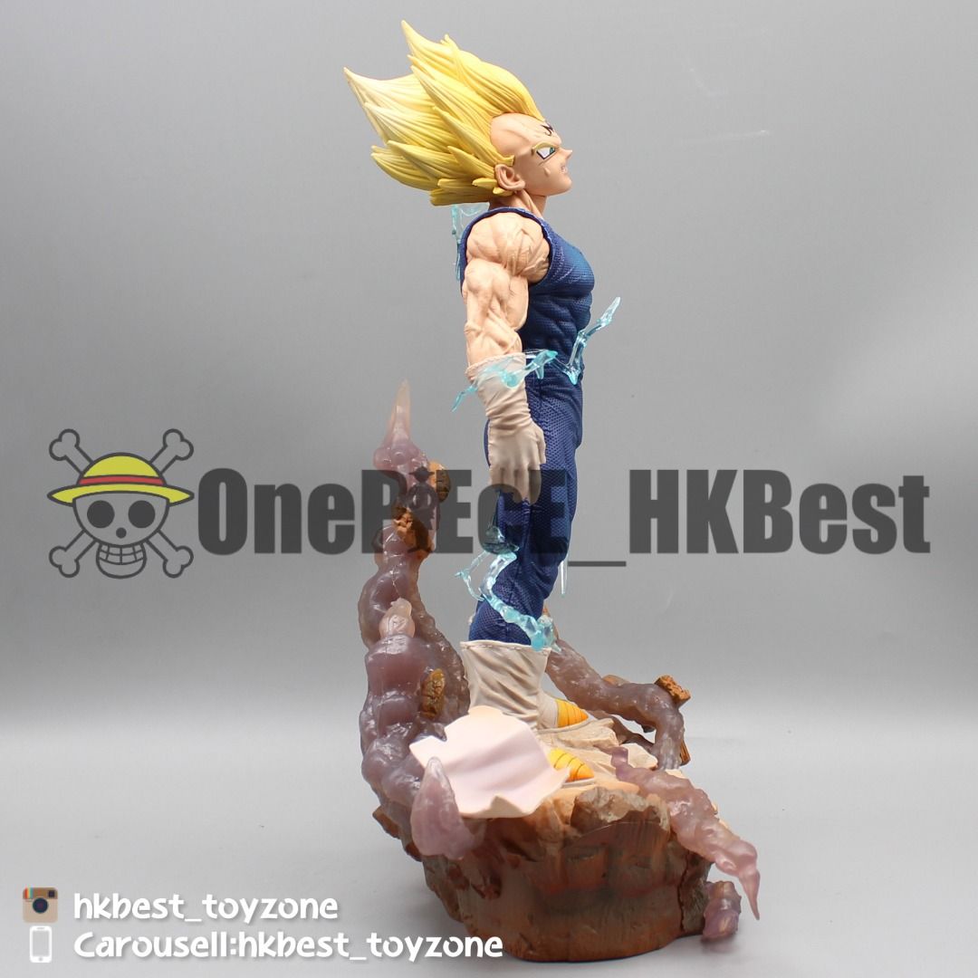 龍珠 Dragon Ball 比達 貝吉塔 超級撒亞人 魔人比達 (32cm) [雙頭雕 動作可替換], 興趣及遊戲, 玩具 & 遊戲類 ...