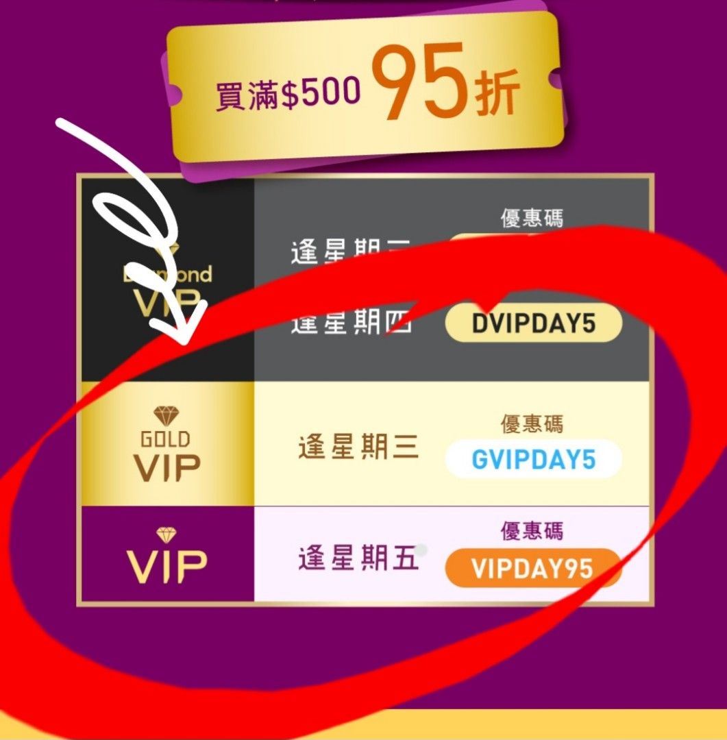 [全5星好評賣家]免費 HKTV 95折代購 #Gold VIP #VIP #HKTVmall #hktv mall #折扣 #優惠 #會員 ...