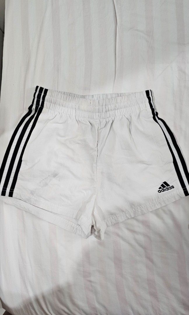 ADIDAS WHITE SHORTS, Women's Fashion, Bottoms, Shorts on Carousell