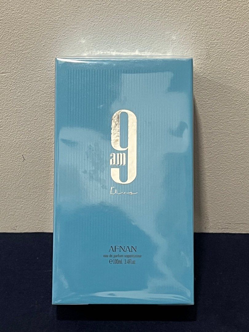 Afnan 9am Dive Eau de Parfum 100ml (Category: Fragrance & Deodorants) located in Mandaluyong City. Submitted by hoheyjude (Listing ID 1294460641, Image 1). Description: Alternative for Bleu de Chanel.