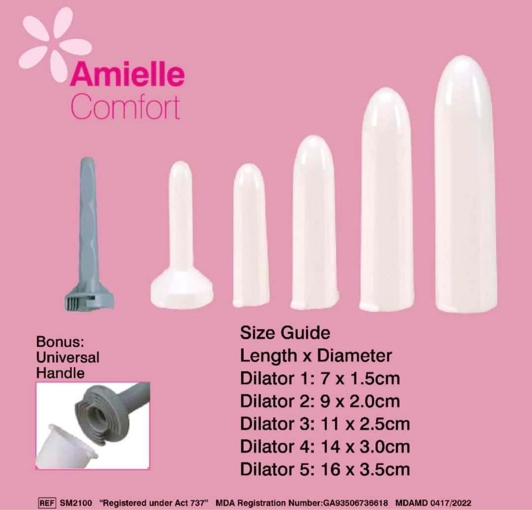 Amielle Comfort Vaginal Dilators Set (For Vaginismus), Health