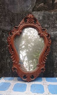 ANTIQUE Mohagony Mirror (made in 1970s)