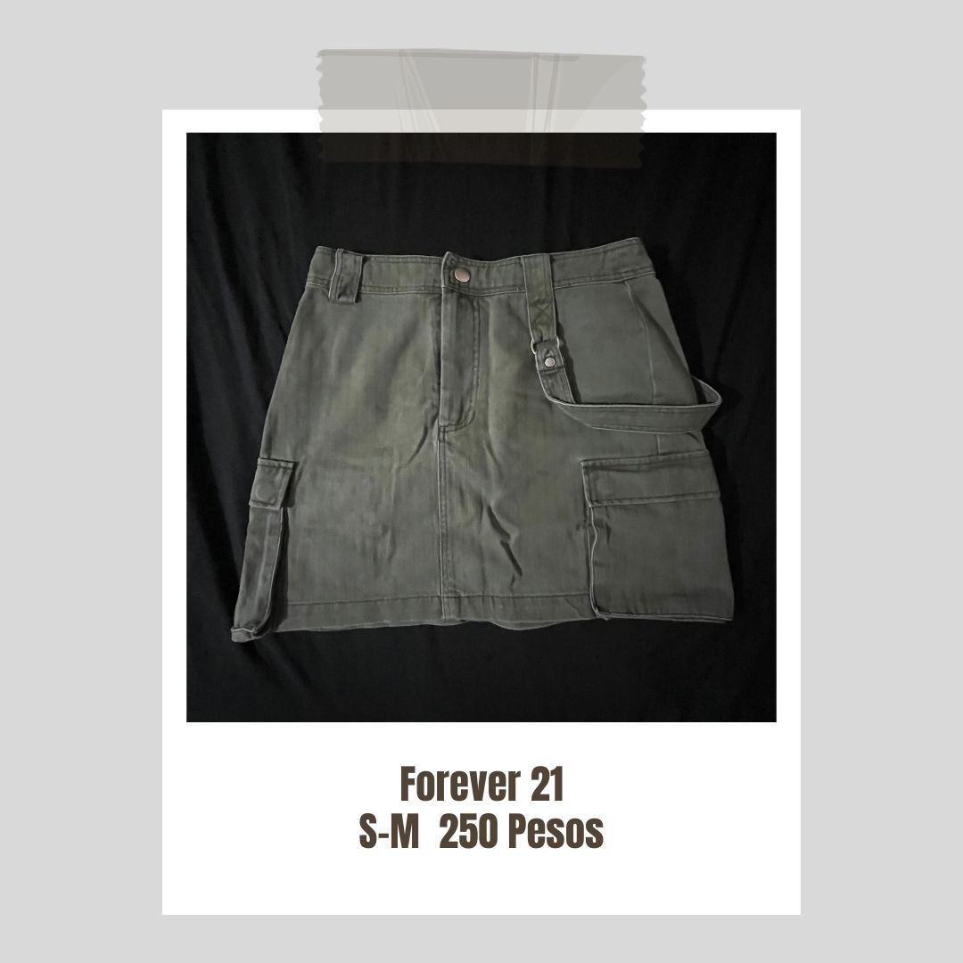Cargo army skirt top
