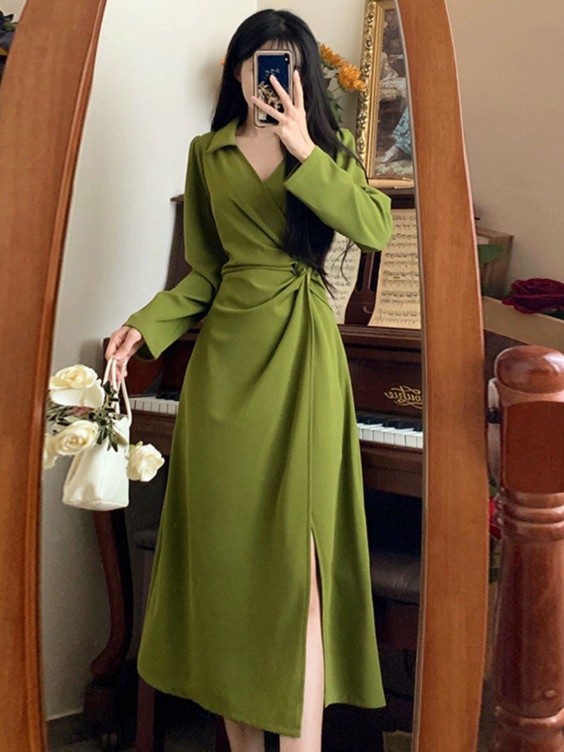 Avocado Green Dress