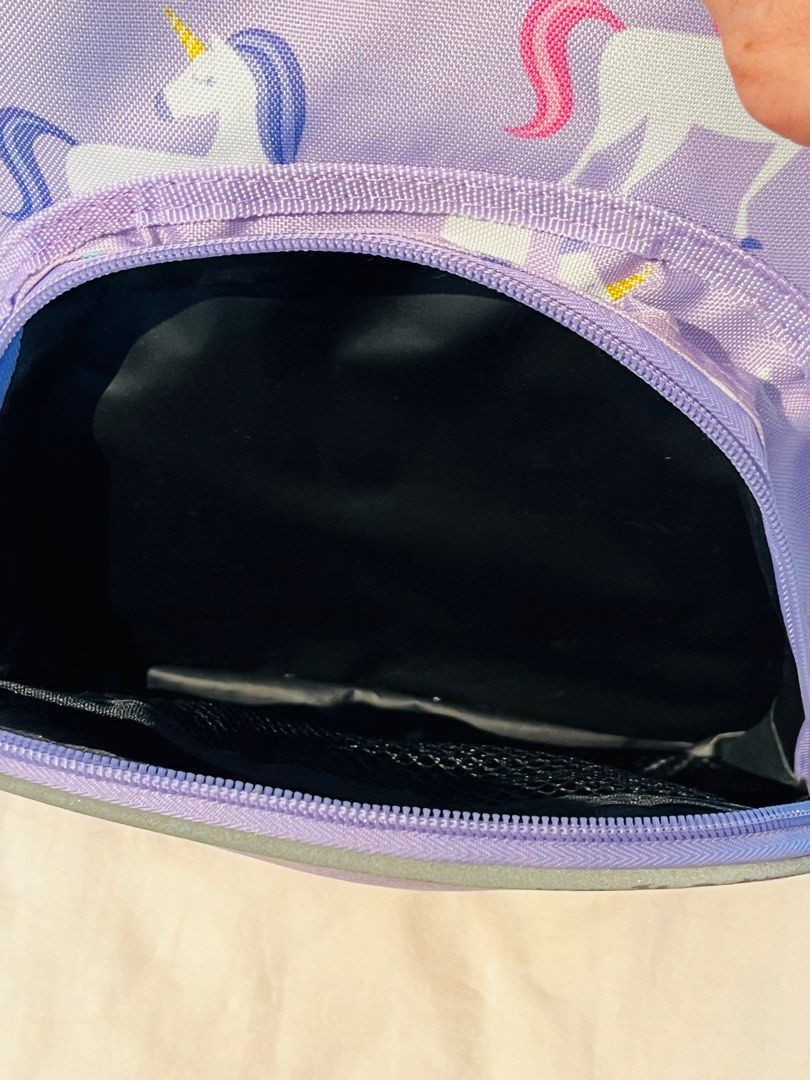 Backpack (Category: Backpacks) located in Singapore. Submitted by chrispng12118 (Listing ID 1294543944, Image 3). Description: Wildkin 12” toddler backpack with unicorn prints. Well used but only slight wear and tear - chafed at some corners as shown in photos.