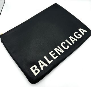 BALENCIAGA Everyday Clutch Bag Black