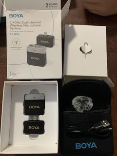 ￼BOYA BY-M1V5 
Wireless Microphone with Active Noise Cancellation