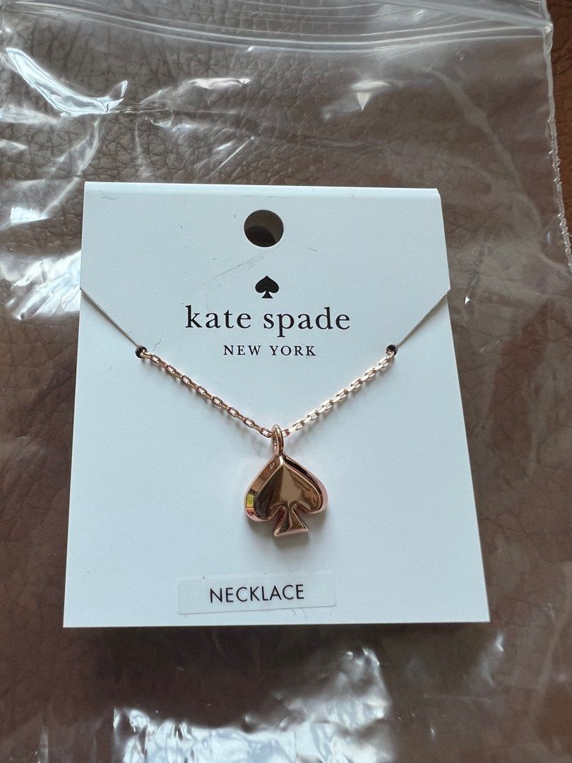 Rose gold kate spade necklace store