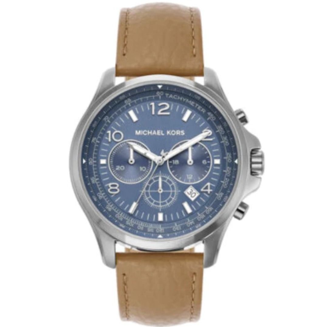 Michael kors leather band watch hot sale