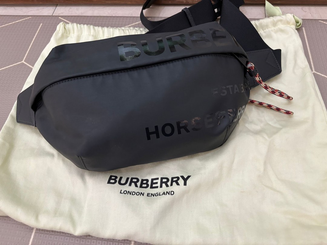 Burberry Horseferry Print Coated Canvas Sonny Bum Bag Luxury Bags Wallets on Carousell