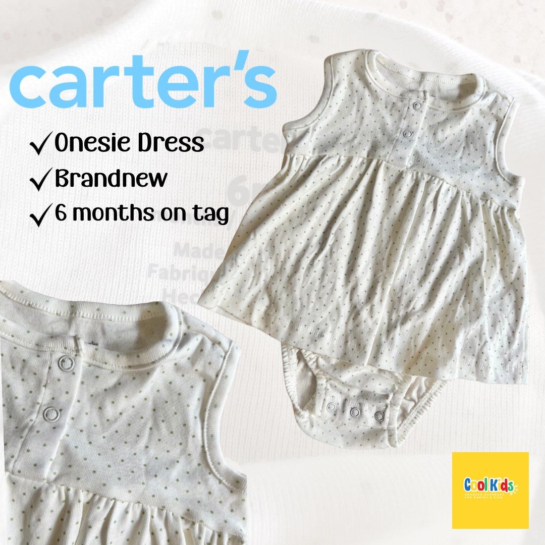 Carter s Onesie Dress for 6 months Babies Kids Babies Kids Fashion on Carousell