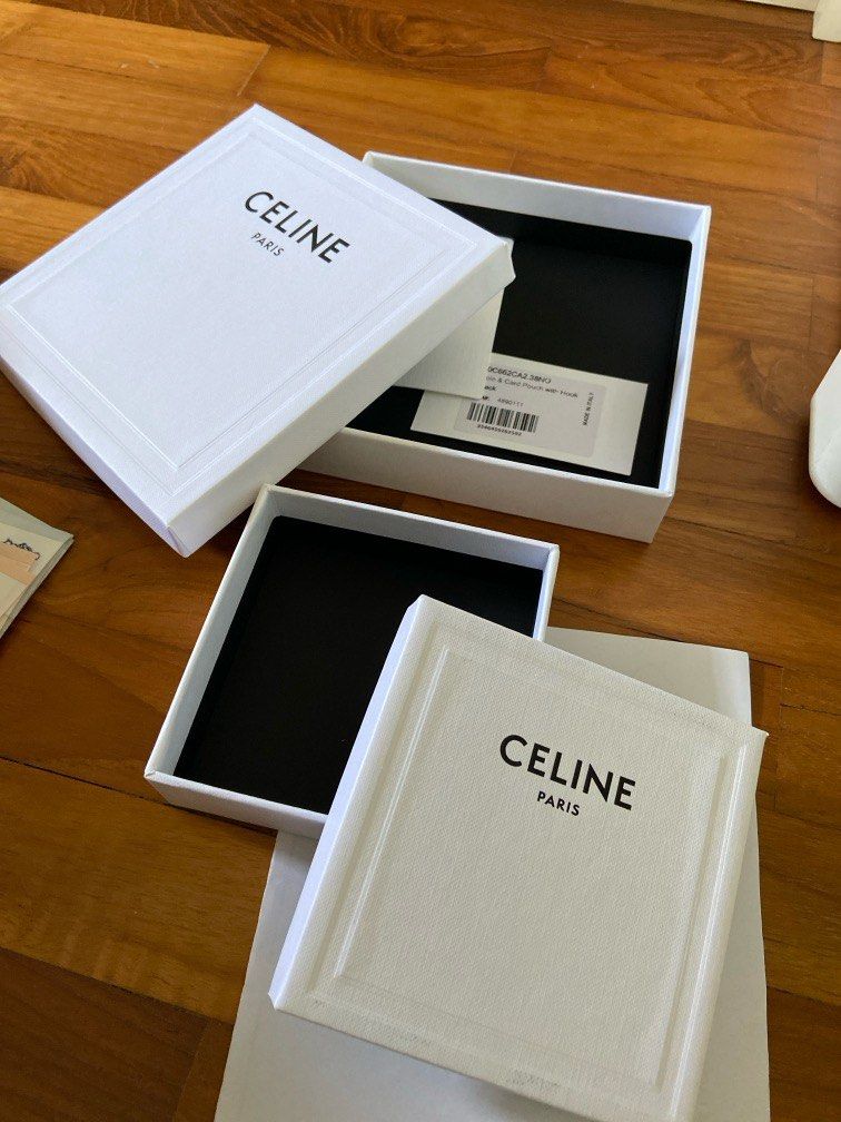 Celine boxes (Category: Accessories) located in Singapore. Submitted by raingrasslim (Listing ID 1294481192, Image 1). Description: One small box holds a Celine bracelet. One small box is used to hold coin pouch. .
