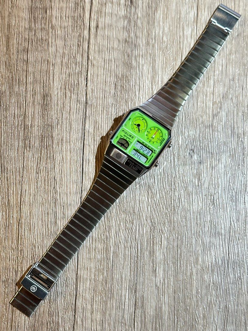 CITIZEN × TiCTAC ANA-DIGI TEMP MIM-AD-SS/GR Yellow Silver