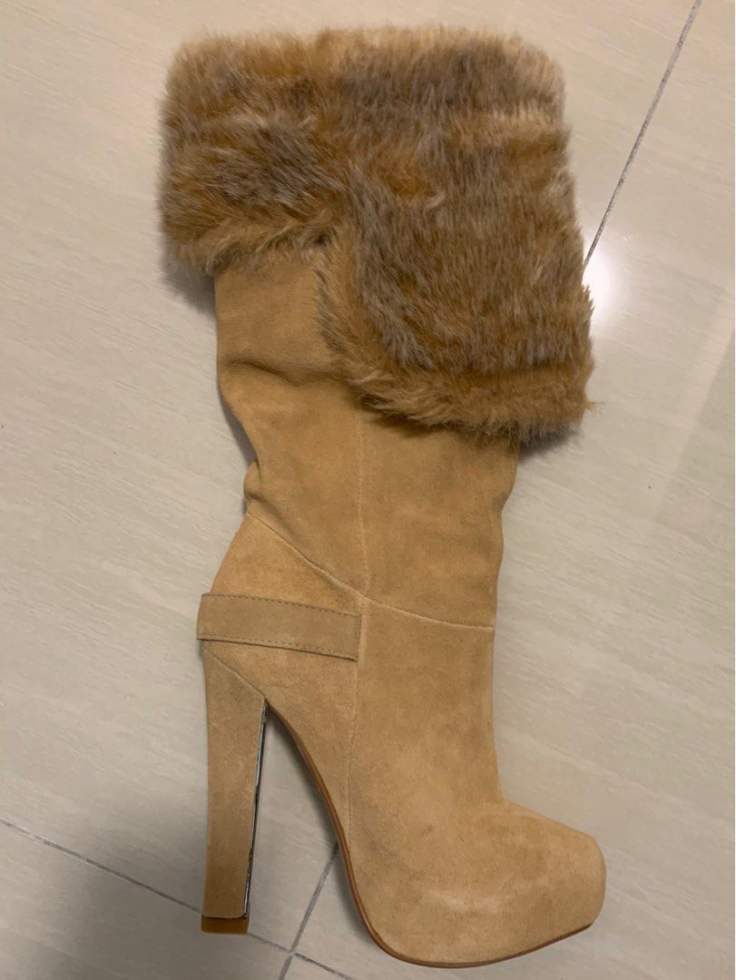 Colin Stuart Fur Boots