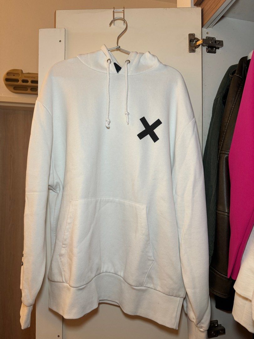 Collusion white hoodie cheap