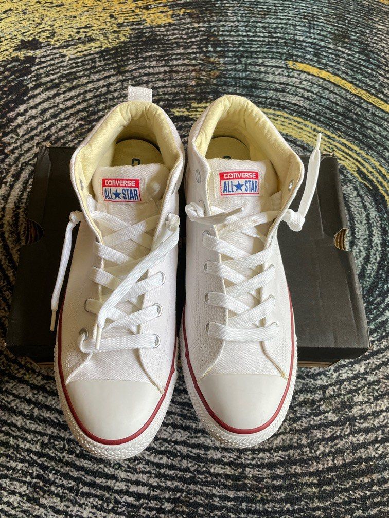 Converse ct street mid white shop
