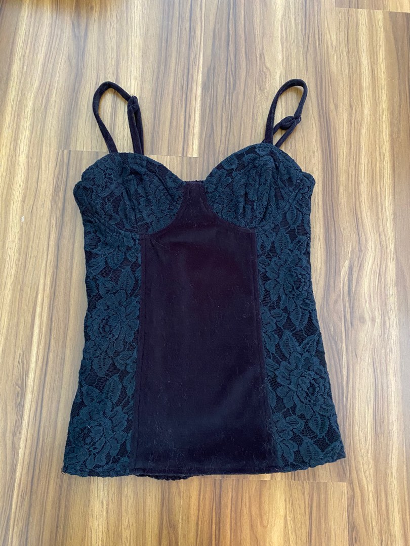 Velvet corset top - Women