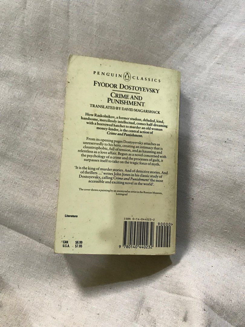crime and punishment fyodor dostoyevsky / buku novel Buku Alat Tulis