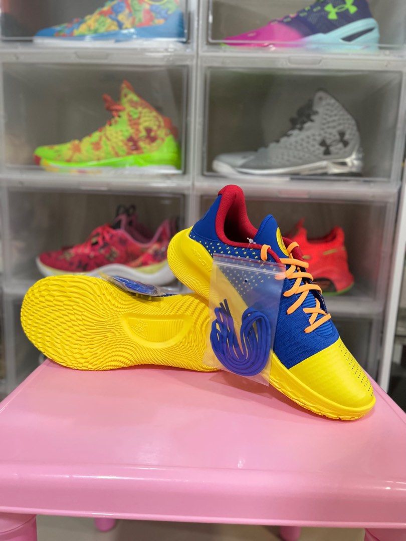 Curry 4 Low Flotro “Curry Jam” (Category: Sneakers) located in Manila. Submitted by jedmac (Listing ID 1294449565, Image 3). Description: Complete with Box Buyer will handle the Shipment Cost RFS: need cash.
